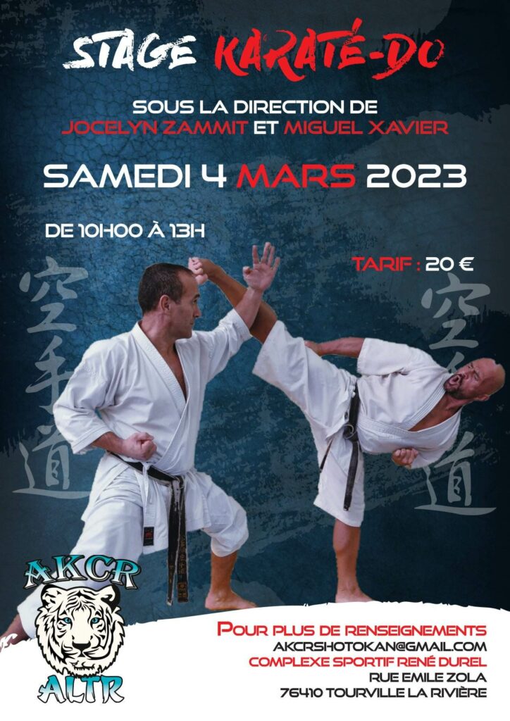 Stage de Karaté à Tourville La Rivière le 4 mars 2023